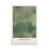 Map of Fruitland, Iowa, 12 x 18 inch unframed archival matte print