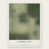 Garden City, Iowa map print, the full design