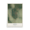 Map of Geneva, Iowa, 12 x 18 inch unframed archival matte print