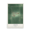 Map of Gruver, Iowa, 12 x 18 inch unframed archival matte print