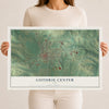 Map of Guthrie Center, Iowa, 12 x 18 inch unframed archival matte print
