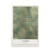 Map of Halbur, Iowa, 12 x 18 inch unframed archival matte print