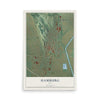Map of Hamburg, Iowa, 12 x 18 inch unframed archival matte print