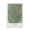Map of Harlan, Iowa, 12 x 18 inch unframed archival matte print