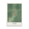 Map of Harper, Iowa, 12 x 18 inch unframed archival matte print