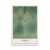 Map of Hedrick, Iowa, 12 x 18 inch unframed archival matte print