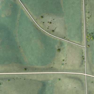 Second close-up of the map of Holy Cross, Iowa print showing more streets and buildings