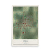 Map of Hull, Iowa, 12 x 18 inch unframed archival matte print