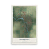 Map of Humboldt, Iowa, 12 x 18 inch unframed archival matte print