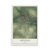 Map of Iowa Falls, Iowa, 12 x 18 inch unframed archival matte print