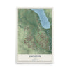 Map of Johnston, Iowa, 12 x 18 inch unframed archival matte print