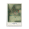 Map of Kanawha, Iowa, 12 x 18 inch unframed archival matte print
