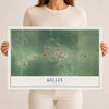 Map of Kelley, Iowa, 12 x 18 inch unframed archival matte print