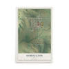 Map of Kimballton, Iowa, 12 x 18 inch unframed archival matte print