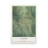 Map of Lacona, Iowa, 12 x 18 inch unframed archival matte print