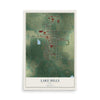 Map of Lake Mills, Iowa, 12 x 18 inch unframed archival matte print