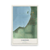 Map of Lakeside, Iowa, 12 x 18 inch unframed archival matte print