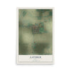 Map of Latimer, Iowa, 12 x 18 inch unframed archival matte print