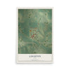 Map of Leighton, Iowa, 12 x 18 inch unframed archival matte print