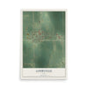 Map of Lohrville, Iowa, 12 x 18 inch unframed archival matte print
