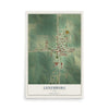 Map of Luxemburg, Iowa, 12 x 18 inch unframed archival matte print