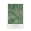 Map of Lynnville, Iowa, 12 x 18 inch unframed archival matte print