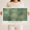 Map of Maharishi Vedic City, Iowa, 12 x 18 inch unframed archival matte print