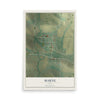 Map of Marne, Iowa, 12 x 18 inch unframed archival matte print
