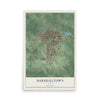 Map of Marshalltown, Iowa, 12 x 18 inch unframed archival matte print