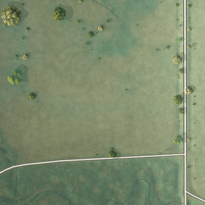 Second close-up of the map of Masonville, Iowa print showing more streets and buildings