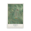 Map of Massena, Iowa, 12 x 18 inch unframed archival matte print