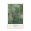 Map of Maurice, Iowa, 12 x 18 inch unframed archival matte print