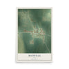 Map of Maysville, Iowa, 12 x 18 inch unframed archival matte print