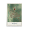 Map of Mediapolis, Iowa, 12 x 18 inch unframed archival matte print