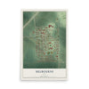Map of Melbourne, Iowa, 12 x 18 inch unframed archival matte print