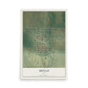 Map of Menlo, Iowa, 12 x 18 inch unframed archival matte print