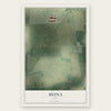 Mona, Iowa map print, the full design