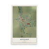 Map of Mondamin, Iowa, 12 x 18 inch unframed archival matte print