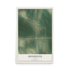 Map of Monmouth, Iowa, 12 x 18 inch unframed archival matte print