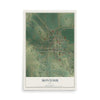 Map of Montour, Iowa, 12 x 18 inch unframed archival matte print