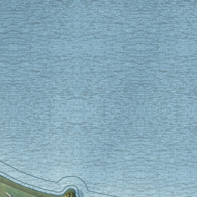 Second close-up of the map of Montrose, Iowa print showing more streets and buildings
