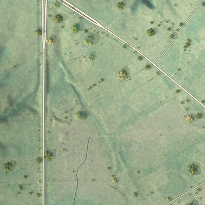 Close-up of the map of Mooar, Iowa print showing street and building detail