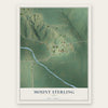 Mount Sterling, Iowa map print, the full design