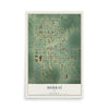 Map of Murray, Iowa, 12 x 18 inch unframed archival matte print