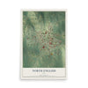 Map of North English, Iowa, 12 x 18 inch unframed archival matte print