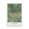 Map of Orange City, Iowa, 12 x 18 inch unframed archival matte print