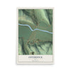 Map of Osterdock, Iowa, 12 x 18 inch unframed archival matte print