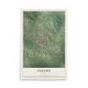 Map of Oxford, Iowa, 12 x 18 inch unframed archival matte print