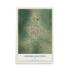 Map of Oxford Junction, Iowa, 12 x 18 inch unframed archival matte print