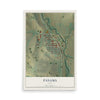Map of Panama, Iowa, 12 x 18 inch unframed archival matte print